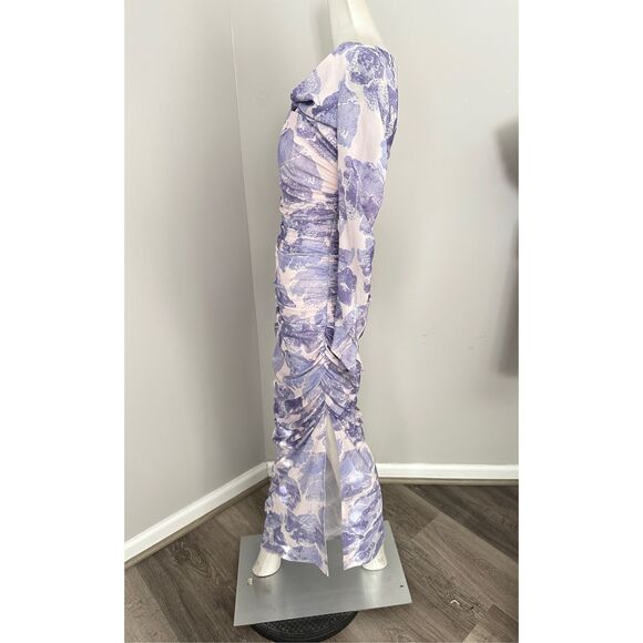 NWT Staud Solana Floral Ruched Maxi Dress Size M $395 - Picture 8 of 14